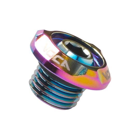 Bouchon d'huile VOCA RACING alu CNC néo-chrome M14X1,50