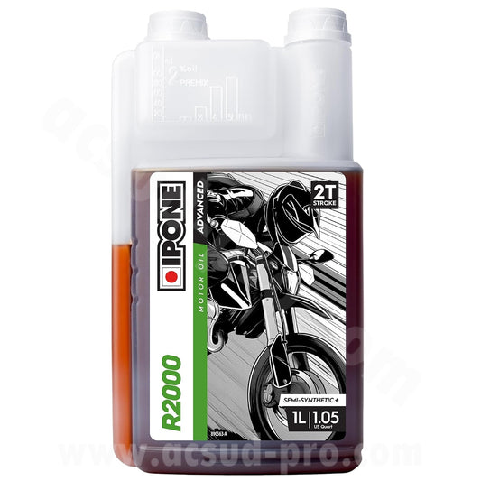 Huile Ipone 2T R2000 synthèse 1L