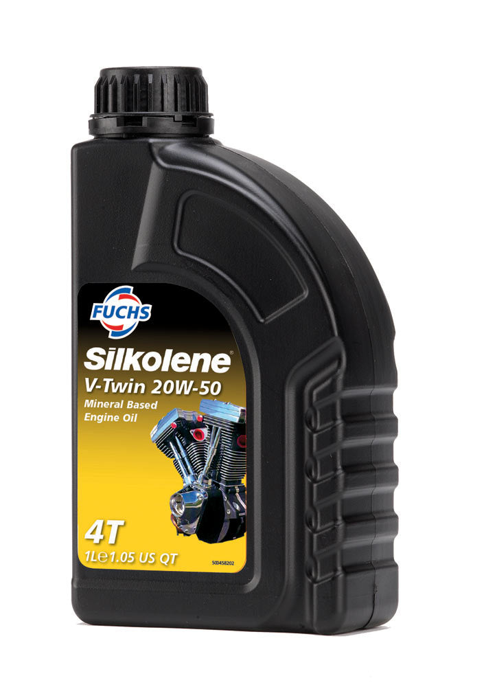 Silkolene V-Twin 20W50 Mineral - Huile moteur 4T minérale 1L