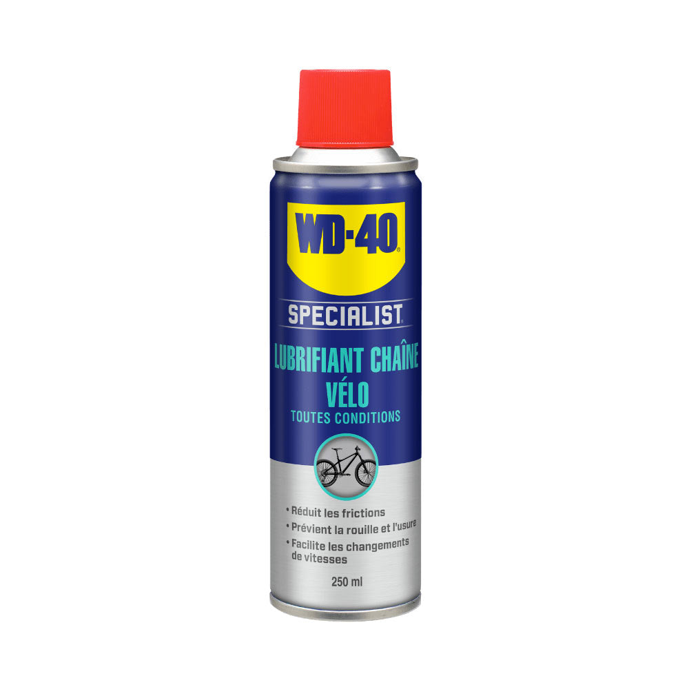 Lubrifiant Chaîne WD-40 Bike 250 mL - Toutes conditions