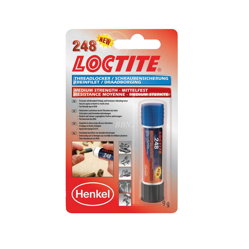 Frein filet Loctite 248 résistance moyenne 9 g