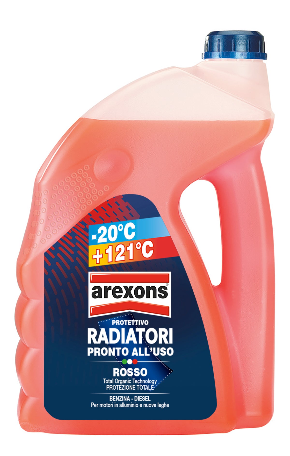 Liquide de refroidissement rouge 4,5L universel -20°C/+121°C Arexons