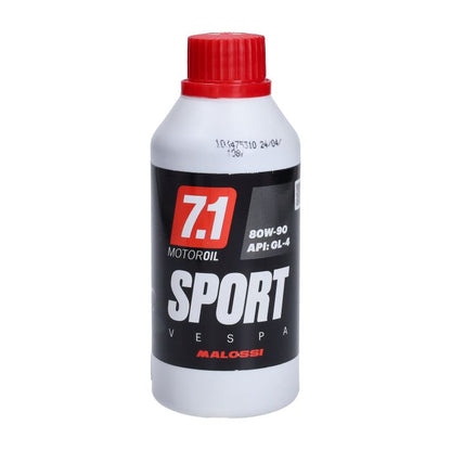 Huile de transmission Malossi huile 80W90 7.1 vespa Bouteille de 250 ml pk50 changement de vitesse 7614336b