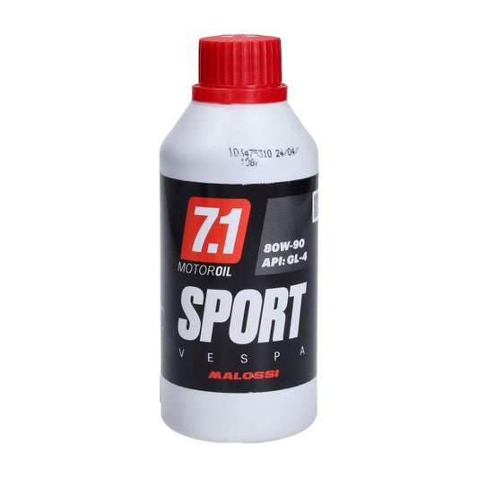 Huile de transmission Malossi huile 80W90 7.1 vespa Bouteille de 250 ml pk50 changement de vitesse 7614336b