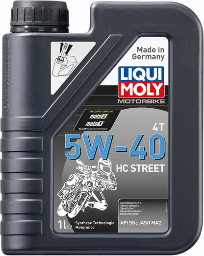 Huile moteur 4 temps Liqui Moly HC Street 4T 5W40 synthétique 1 L