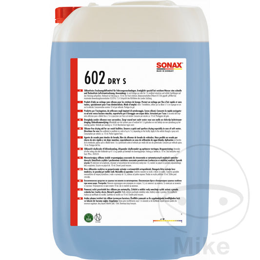 Séchoir brillant 25 litres Sonax avec robinet de vidange 5566039