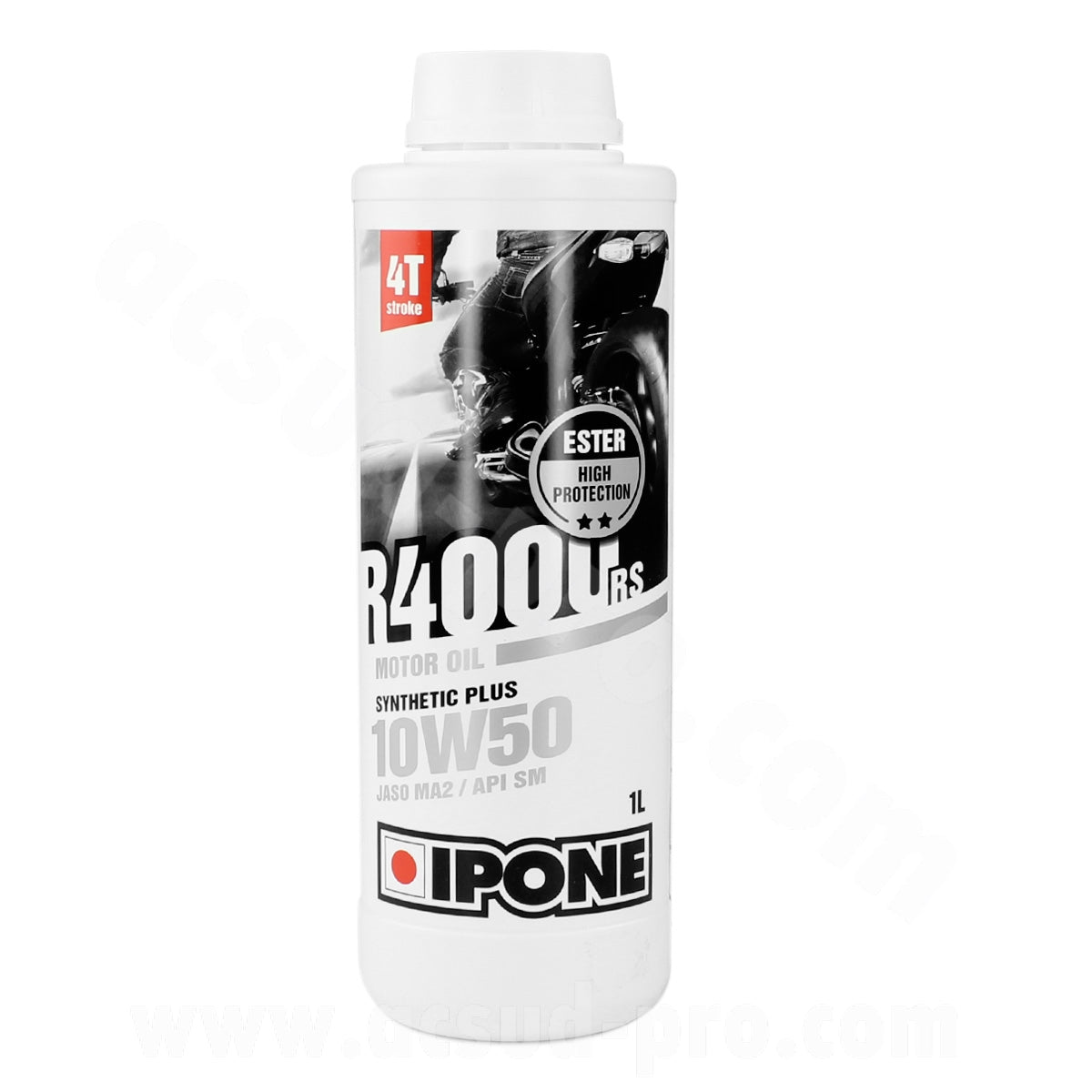 Huile Ipone 4T R4000 RS synthèse 10W50 1L