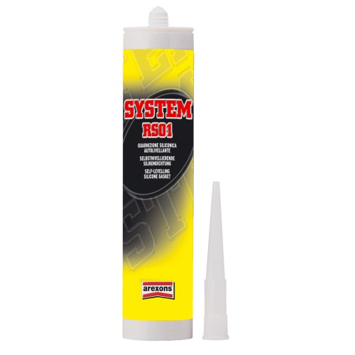 Cartouche joint silicone 310 ml auto-nivelant résistance à l'huile (-70°C / +250°C) rouge Arexons
