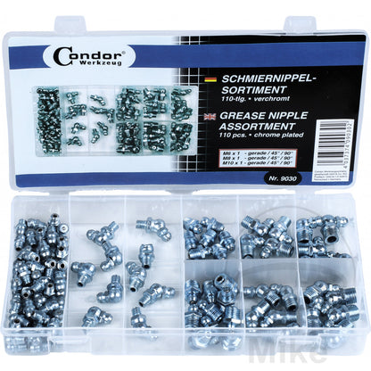 Assortiment de graisseurs 110TLG Condor Werkzeug