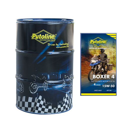 Huile moteur Putoline Boxer 4 15W-50 synthèse complète 60 L