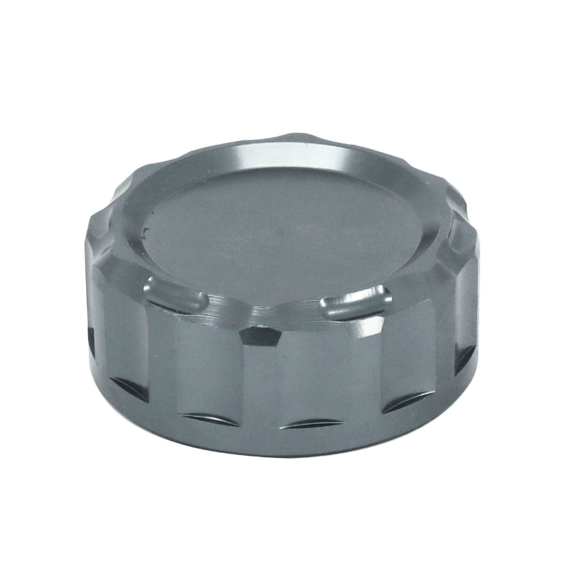 Bouchon-couvercle bocal de liquide de frein arrière AVOC aluminium anodisé titane Yamaha MT-07 700 2014-2016