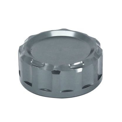 Bouchon-couvercle bocal de liquide de frein arrière AVOC aluminium anodisé titane Yamaha MT-07 700 2014-2016