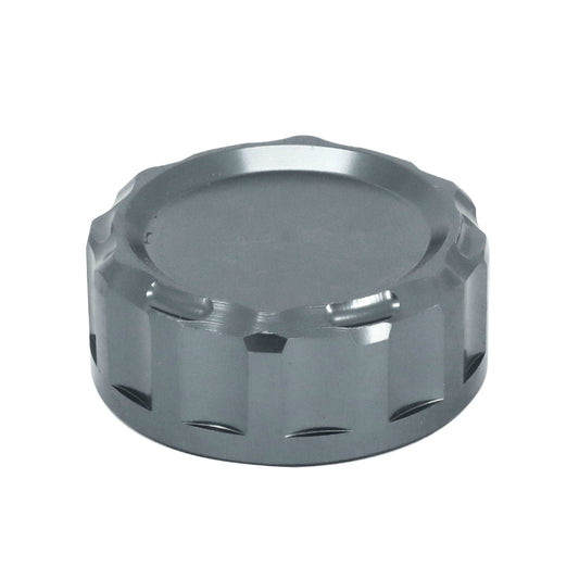Bouchon-couvercle bocal de liquide de frein arrière AVOC aluminium anodisé titane Yamaha MT-07 700 2014-2016