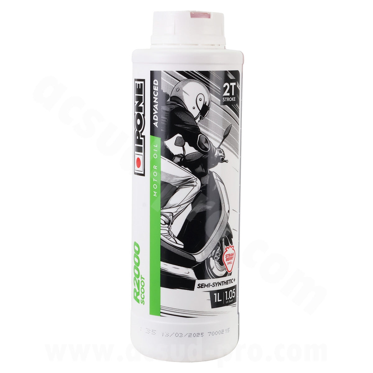 Ipone Huile moteur 2T R2000 Scoot Fraise 1 L