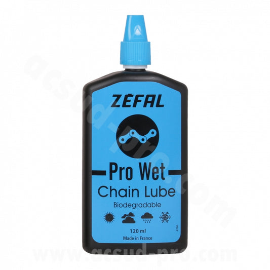 Lubrifiant chaîne Zefal Pro Wet bio 120 ml