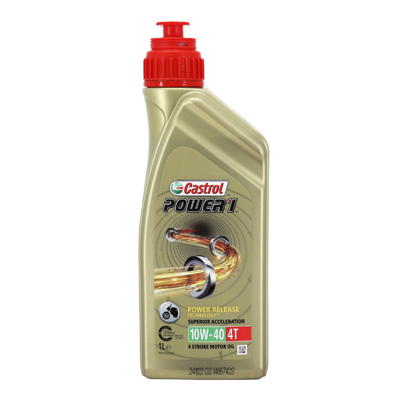 Huile moteur 4 temps Castrol Power 1 4T 10W40 semi-synthétique 1 L