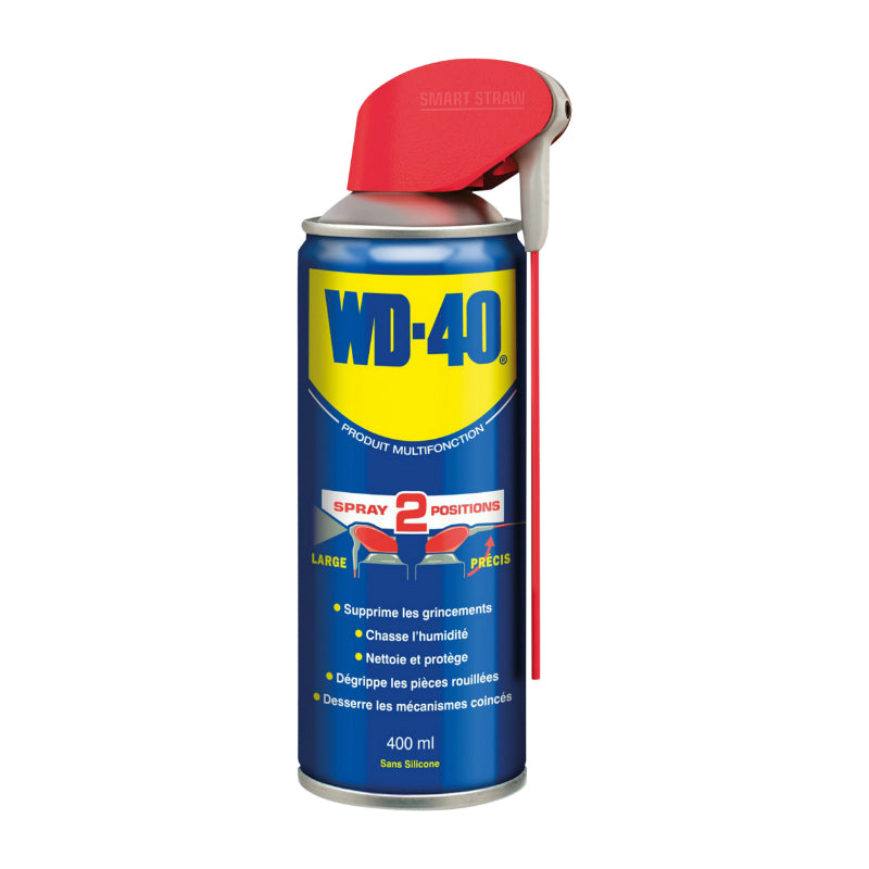 Lubrifiant WD-40 multifonction double position aérosol 400 ml