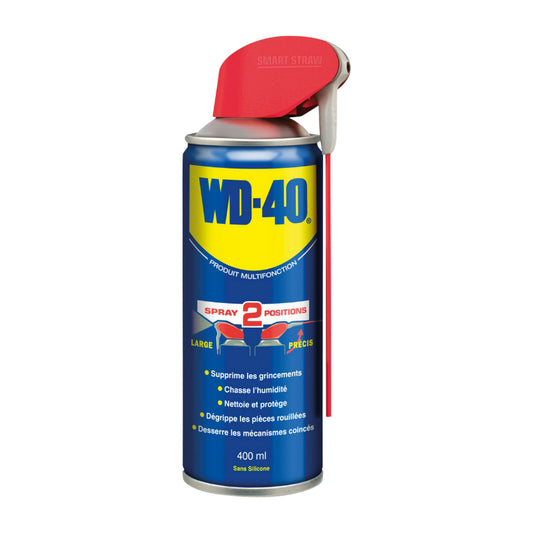 Lubrifiant WD-40 multifonction double position aérosol 400 ml