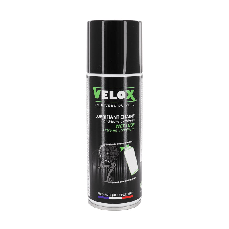 Lubrifiant chaîne vélo Velox Wet Lube conditions extrêmes 200 ml