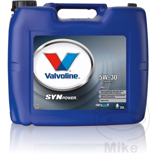Huile moteur Valvoline 5W30 MST C3 20 litres avec robinet de vidange