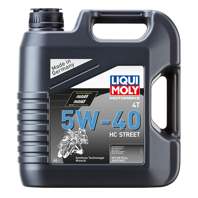 Huile moteur 4 temps synthétique Liqui Moly HC Street 4T 5W40 4 l