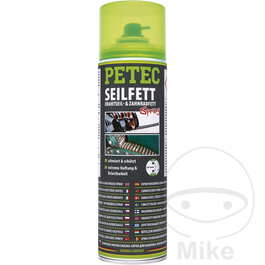 Graisse pour câbles en spray 500 ml Petec
