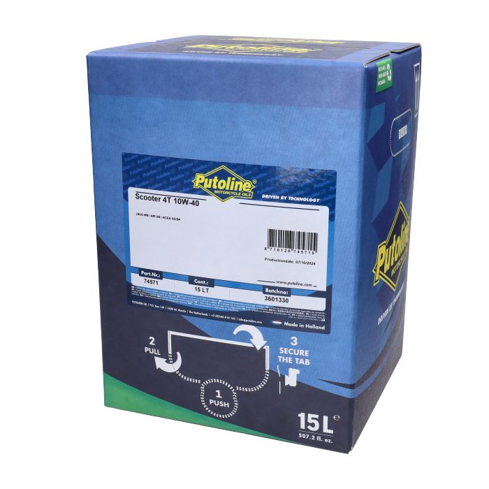 Huile moteur Putoline 10W40 demi-synthèse 15L