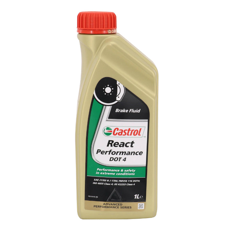 Liquide de frein Castrol DOT 4 React Performance 1L