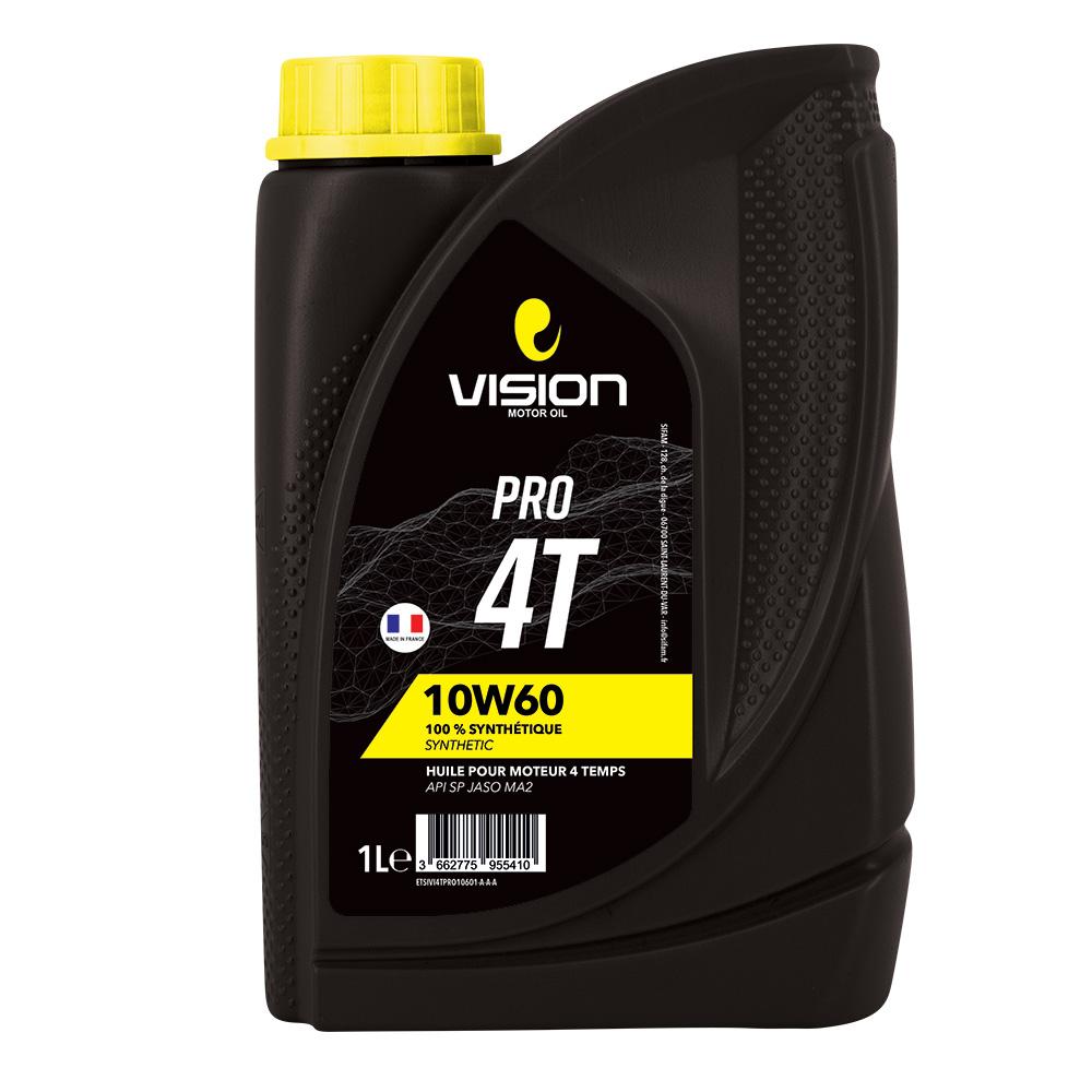 Vision Huile 4T 10W60 MA2 100 % Synthétique 1L