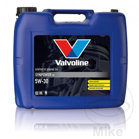 Huile moteur Valvoline Synpower 5W30 FE 20 litres avec robinet de vidange