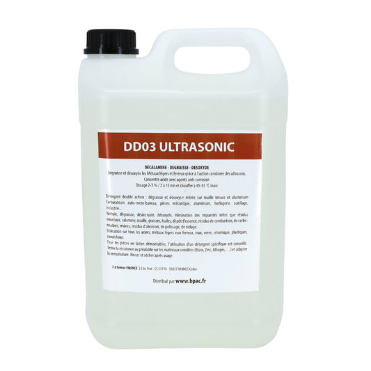 Détergent nettoyeur-bac ultrasons professionnel DD03 5L Sélection P2R