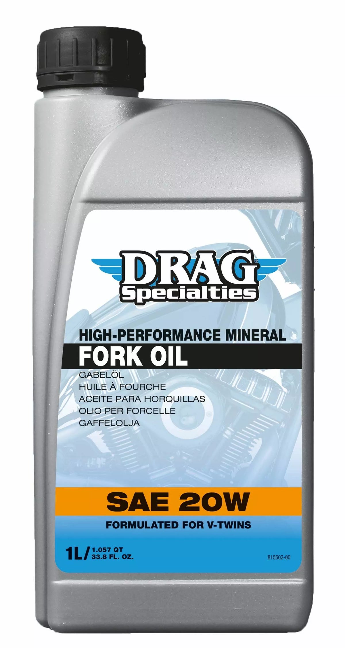 Huile de fourche DRAG SPECIALTIES Oil e-drag fork 20W 1L