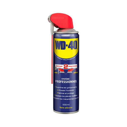 Lubrifiant WD-40 multifonction double position aérosol 500 ml