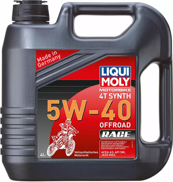 Huile moteur 4 temps Liqui Moly Offroad Race 4T 5W40 100% synthèse 4 L