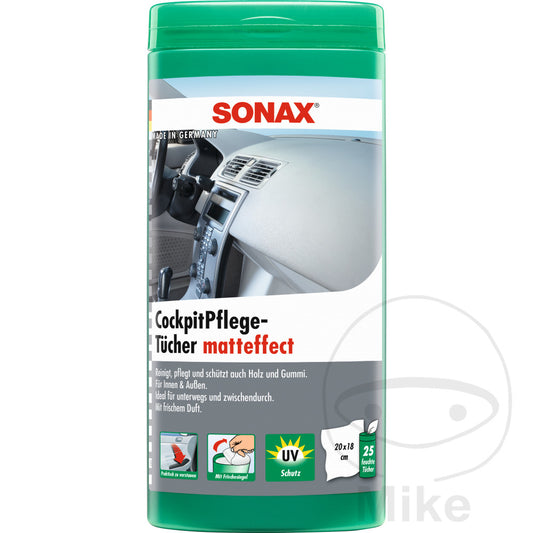 Lingettes nettoyantes pour tableau de bord Sonax