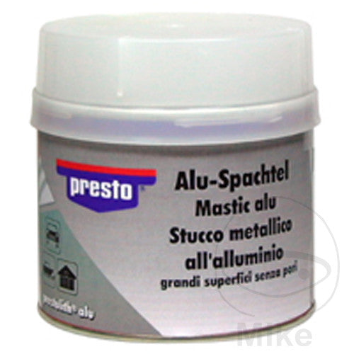 Mastic métallique bicomposant 1000 g Alu Presto avec durcisseur