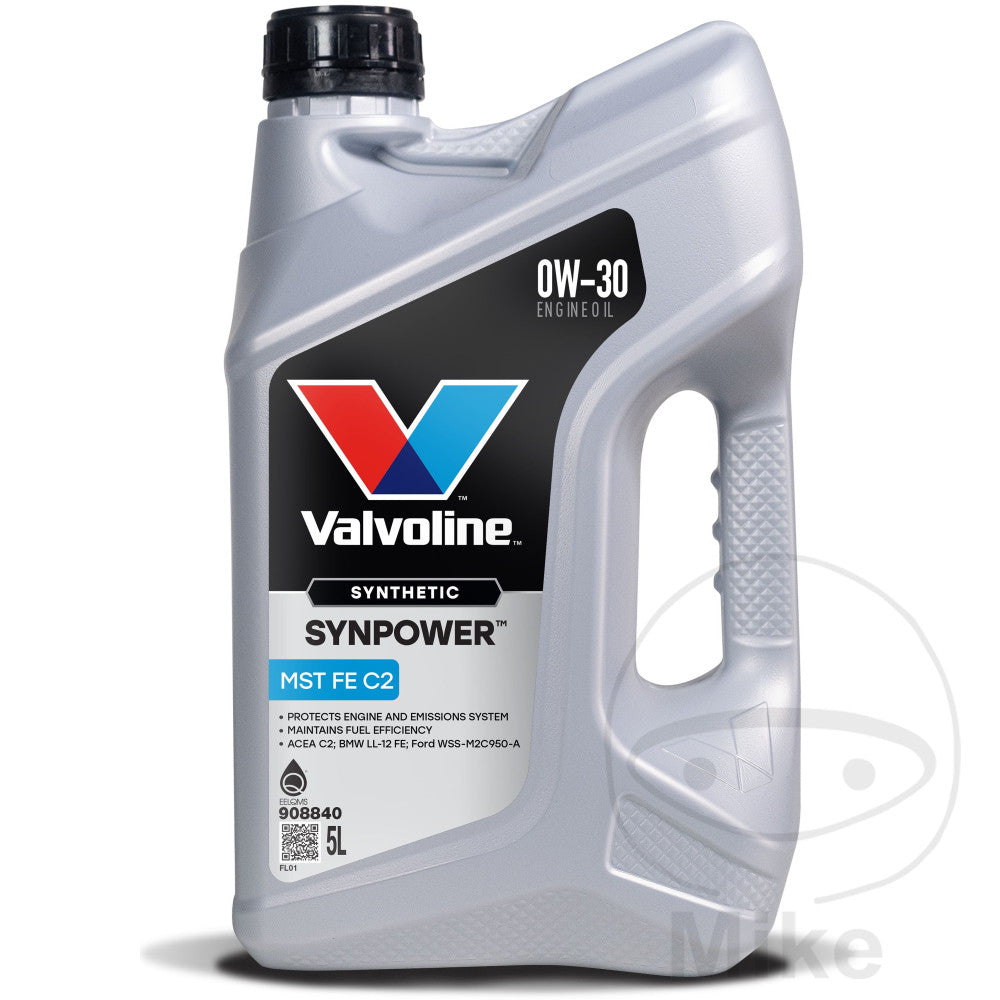 Huile moteur Valvoline 0W30 MST FE C2 5L Synpower Alternative 5584014