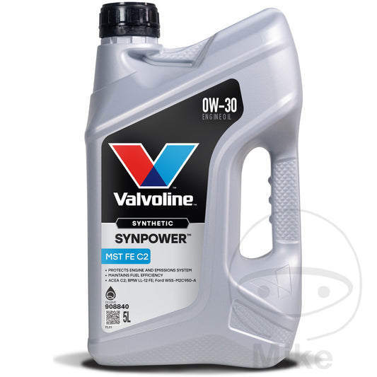 Huile moteur Valvoline 0W30 MST FE C2 5L Synpower Alternative 5584014