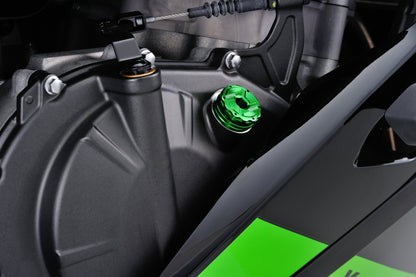 Bouchon de remplissage huile M20 x P2.5 CNC vert Daytona
