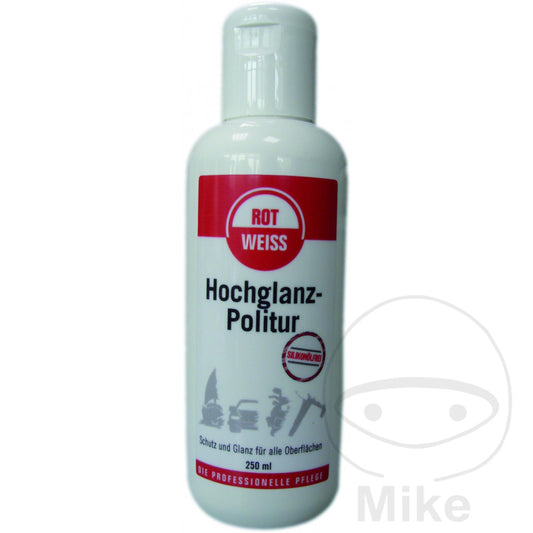 Rotweiss Poli haute brillance 250 ml Rouge-blanc sans silicone