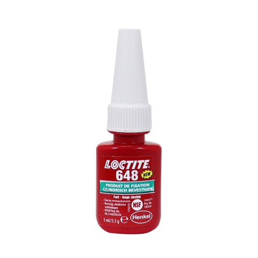 Bloc presse-fixe Loctite 648 haute résistance et hautes températures 5 ml