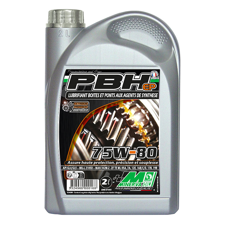 Huile de transmission MINERVA 75W80 PBH EP 2 l