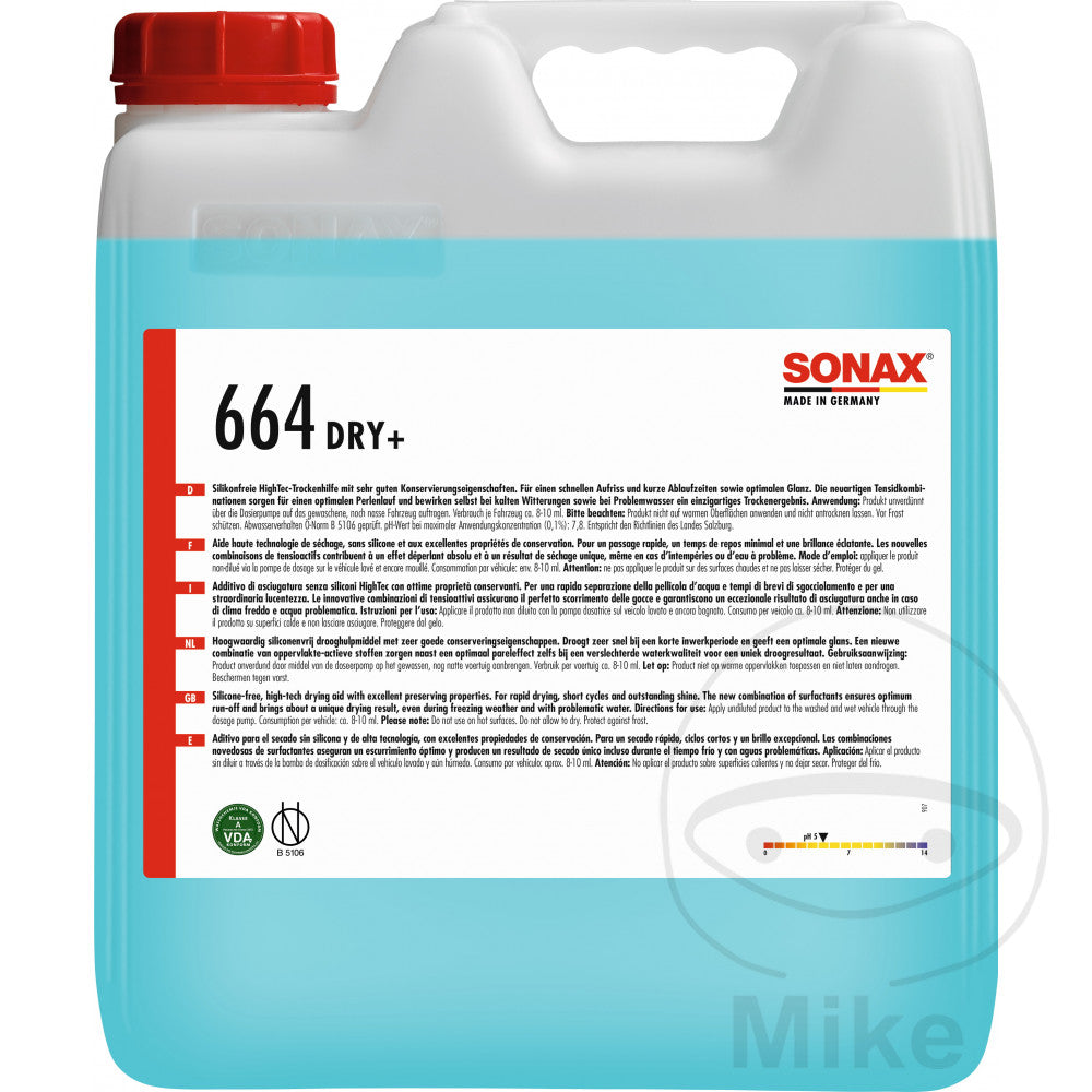 Sonax Gloss Dryer SX 10 litres avec robinet de vidange