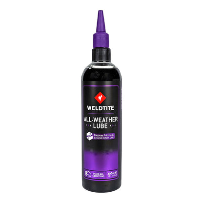 Lubrifiant chaîne vélo Weldtite All Weather Teflon 400ml