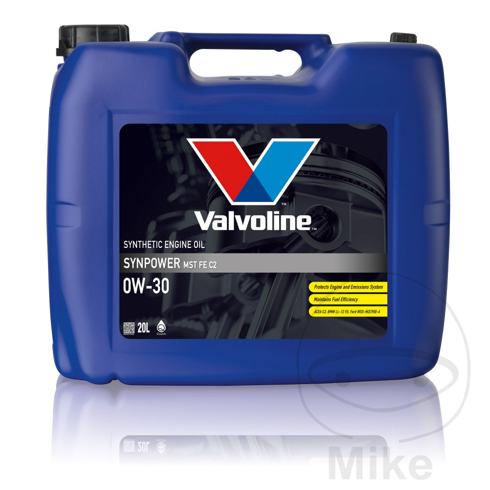 Huile moteur Valvoline Synpower Alternative 0W30 MSTFE C2 20L