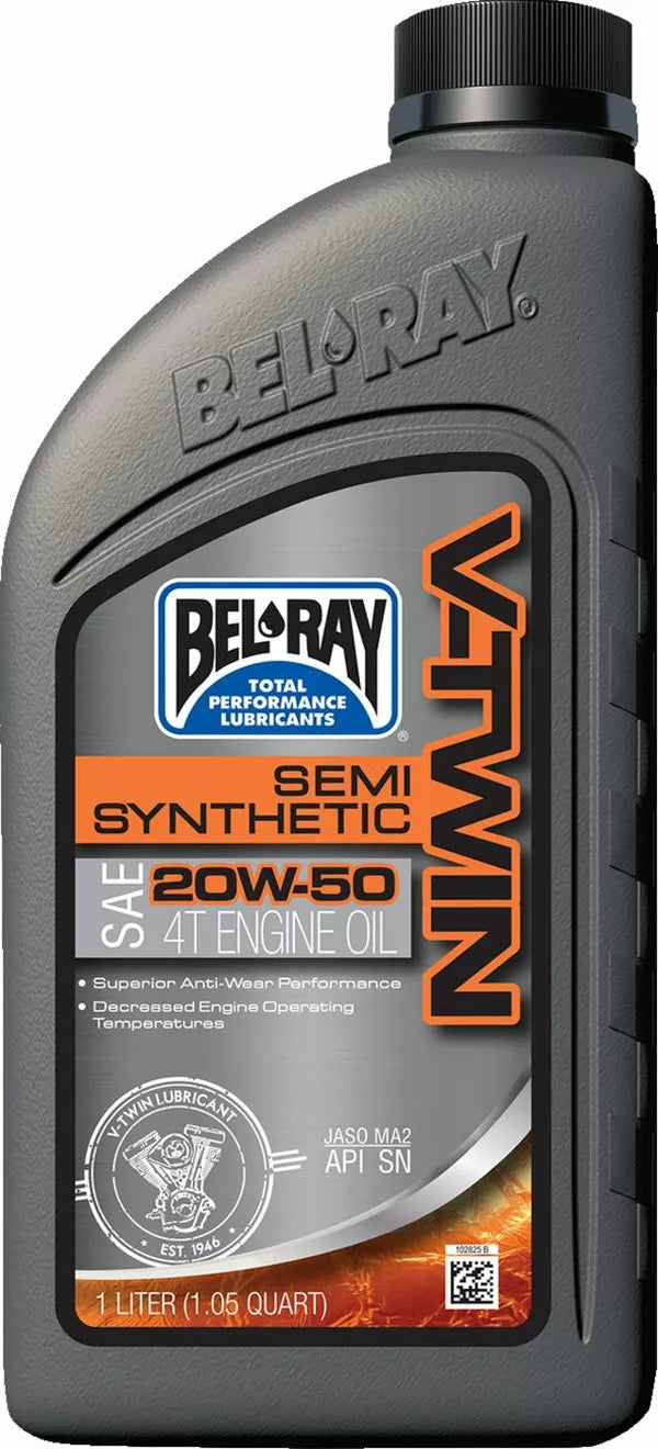 Huile moteur Bel-Ray V-Twin semi 20W50 1 L