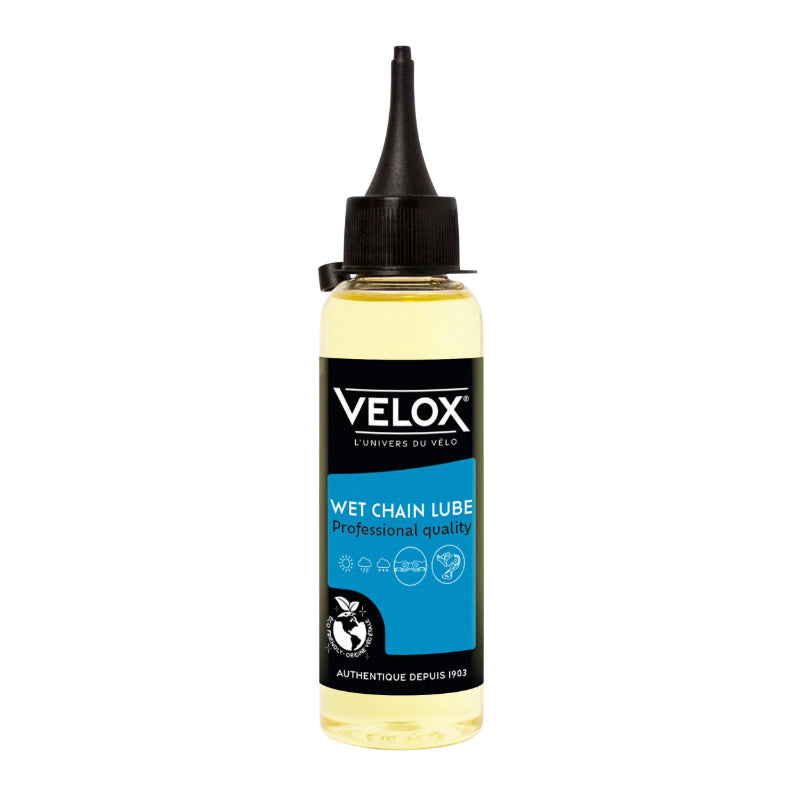 Lubrifiant chaîne vélo Velox wet lube conditions humides 100 ml