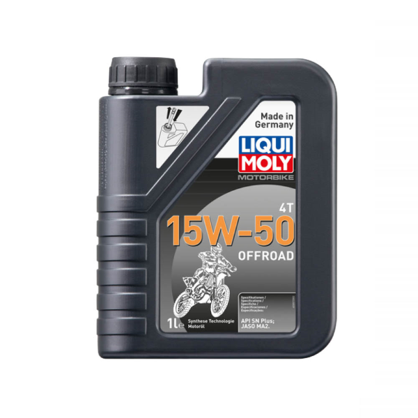 Huile moteur 4 temps Liqui Moly moto offroad 4T 15W50 synthétique 1 L