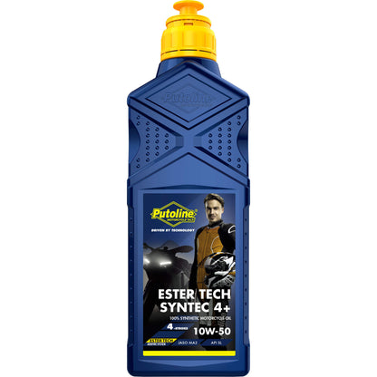Huile moteur 4T Ester Tech 4+ 10W50 100% synthèse 1L Putoline