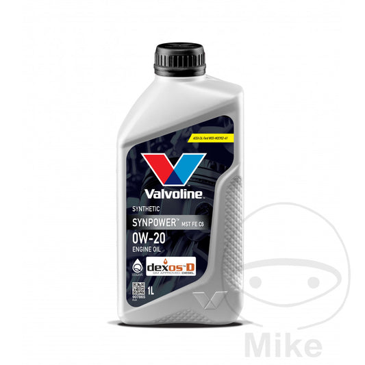 Huile moteur Valvoline 0W20 1L VAL MST FE C6 Alternative 5584050